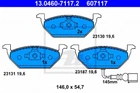 Колодка тормозная ATE 13.0460-7117.2 ATE (13046071172)