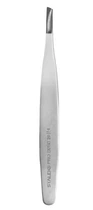 Пинцет для бровей Staleks Pro Expert 20 Type 4 узкие скошенные кромки TE-20/4