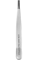 Пинцет для бровей Staleks Pro Expert 10 Type 2 узкие прямые кромки TE-10/2