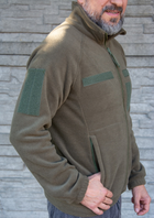 Флісова куртка Кіраса військова турецький фліс 320 г/м.кв. хакі ВСУ 54 розмір 413-4 - зображення 3