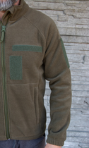 Флісова куртка Кіраса військова турецький фліс 320 г/м.кв. хакі ВСУ 54 розмір 413-4 - зображення 5
