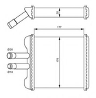 Радиатор печки NRF (54237)