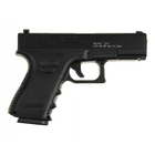 Страйкбольный пистолет Galaxy Glock 17 металл черный - изображение 1