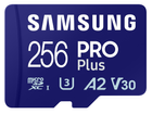 Karta pamięci Samsung Pro Plus SDXC 256GB Class10 UHS-I U3 V30 + czytniki (MB-MD256SB/WW) - obraz 2