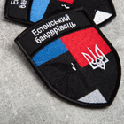 Шеврон нашивка на липучке флаг Эстонии, Эстонский Бандеровец, вышитый патч 7х10 см - изображение 5