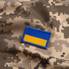 Шеврон нашивка на липучке Флаг України, вышитый патч 3,5х5,3 см Stoffelly шт - изображение 3