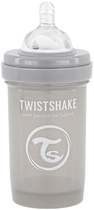 Butelka do karmienia antykolkowa Twistshake z silikonowym smoczkiem 180 ml szara (7350083122544) - obraz 3