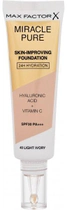 Тональна основа Max Factor Miracle Pure Skin Improving SPF 30 40 Light Ivory 30 мл (3616302638697) - зображення 1