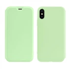 Чехол книга HOCO Colorful series liquid silicone для iPhone XS Max TPU Green