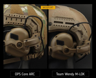 Крепление адаптер на каске шлем HD-ACC-08 Tan для наушников Peltor/Earmor/Howard (Чебурашка) - изображение 4