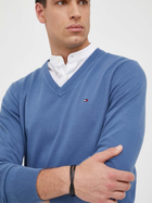 Пуловер чоловічий Tommy Hilfiger Regular Fit MW0MW22349 L Синій (8720643110646) - зображення 4