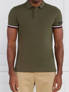 Koszulka polo męska Tommy Hilfiger Slim Fit MW0MW31549 XL Khaki (8720644203149) - obraz 1