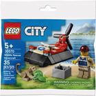 Zestaw klocków LEGO City Poduszkowiec do ratowania dzikich zwierząt 31 element (30570)