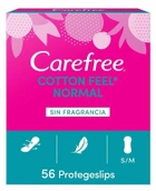 Гігієнічні прокладки Carefree Cotton Protector Sin Fragancia 56 шт (3574661552811) - зображення 1