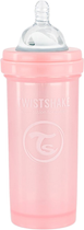 Butelka do karmienia antykolkowa Twistshake z silikonowym smoczkiem 260 ml różowa (7350083122551) - obraz 3