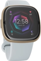 Smartwatch Fitbit Sense 2 Blue Mist/Soft Gold (FB521GLBM) - obraz 2