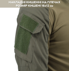 Сорочка тактична з коміром-стійкою убакс Warrior Wear SA-18 Зелена S - зображення 9