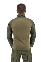 Рубашка тактическая c воротником-стойкой убакс Warrior Wear SA-18 Зеленая M - изображение 6