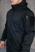 Куртка чоловіча тактична Soft Shell демісезонна ДСНС Водонепроникна ТЕМНО СИНІЙ XL - зображення 4