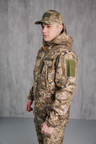 Водонепроникна Куртка піксель чоловіча тактична Soft shell демісезонна (на блискавці з капюшоном) XL - зображення 2