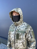 Водонепроникна Куртка Піксель чоловіча тактична Soft shell демісезонна (на блискавці з капюшоном) M - зображення 11