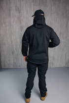 Куртка чоловіча тактична Soft Shell демісезонна ДСНС Водонепроникна ТЕМНО СИНІЙ 3XL - зображення 3