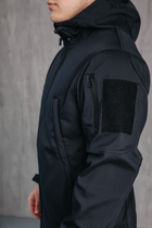 Куртка чоловіча тактична Soft Shell демісезонна ДСНС Водонепроникна ТЕМНО СИНІЙ M - зображення 8