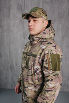 Куртка мужская Водонепроницаемая тактическая Soft shell мультикам (на молнии с капюшоном) Мультикам 2XL - изображение 8
