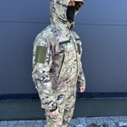 Куртка мужская Водонепроницаемая тактическая Soft shell мультикам (на молнии с капюшоном) Мультикам 2XL - изображение 10