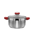 Кастрюля из нержавеющей стали Zauberg 2,6 л ZB-2,6 CR RED