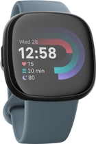 Smartwatch Fitbit Versa 4 Waterfall Blue/Platinum (FB523SRAG) - obraz 2