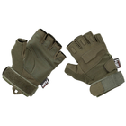 Рукавички тактичні MFH Tactical Gloves Pro Fingerless Олива M - зображення 1