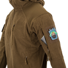 Кофта Alpha Hoodie Tactical Jacket - Grid Fleece Helikon-Tex Койот M - зображення 4