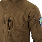 Кофта Alpha Hoodie Tactical Jacket - Grid Fleece Helikon-Tex Койот M - зображення 8