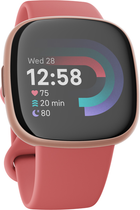 Smartwatch Fitbit Versa 4 Pink Sand / Copper Rose (FB523RGRW) - obraz 2