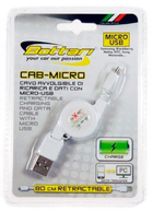 Kabel Bottari USB do micro-USB ze zwijanym przewodem 80 cm (8052194301045) - obraz 1
