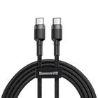 Кабель Baseus Type-C-Type-C PD 1м 60W Cafule Black-Grey (CATKLF-GG1)
