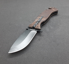 Нож выживания складной, со стеклобоем, стропорезом, огнивом и свистком GW25560 - изображение 3
