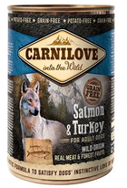 Вологий корм для собак Carnilove Dog k з лососем та індичкою