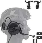 Адаптери для кріплення активних навушників Earmor M31/M32 на шолом ЧОРНІ (краби, чебурашка) - зображення 4