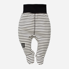 Дитячий напівкомбінезон Pinokio Happy Day Sleep Pants Stripped 50 см Білий/Чорний (5901033218828) - зображення 2