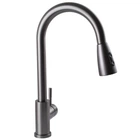 Смеситель для кухни с выдвижным изливом Globus Lux ALPEN SBT1-2031-GP однорычажный, нержавейка, графит