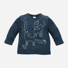 Koszulka z długim rękawem chłopięca Pinokio Secret Forest 86 cm Granatowa (5901033253447) - obraz 1