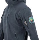 Кофта флисовая Helikon-Tex Alpha Hoodie Jacket Grid Fleece Shadow Grey S - изображение 6