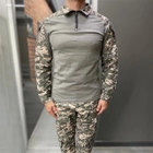 Армейская тактическая рубашка коттон Убакс НАТО Combat Серый Пиксель L - изображение 1