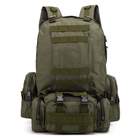 Тактический военный армейский рюкзак HardTime military 30 литров олива с подсумками - изображение 2