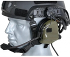 Наушники тактические активные Earmor EM-M32H-M3-FG for Helmet-Mount Olive - изображение 2