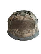 Кавер-чехол на тактический шлем MICH cover2-mich-ua-zsu с подсумком для АКБ pixel - изображение 2