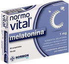 Naturalny suplement Laboratorium. Normon Normovital Melatonina 1 mg 60 tabletek (8435232318814) - obraz 1