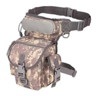 Тактическая сумка на бедро, на ногу, мужская, армейская Серый пиксель D3-0005-B5 - изображение 1